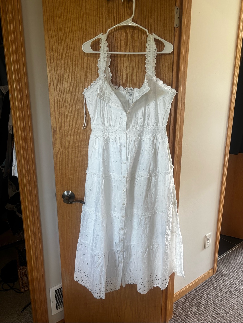 GAP White Eyelet Maxi Dress